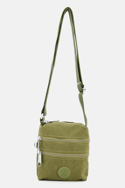 Missy ayollar elkama-sumkasi, 17v X 18l x 15W sm, zaytun rangi