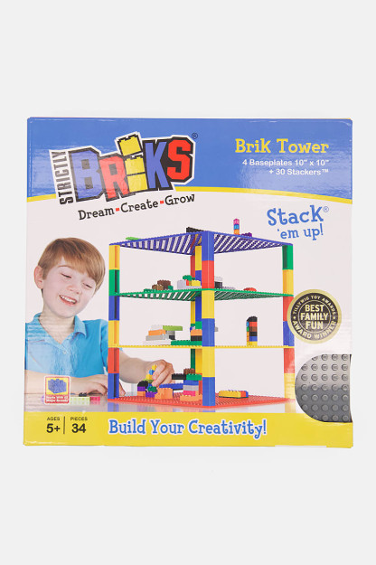 Brik Tower 4 taglik plitalari, birlashtirilgan ko'k