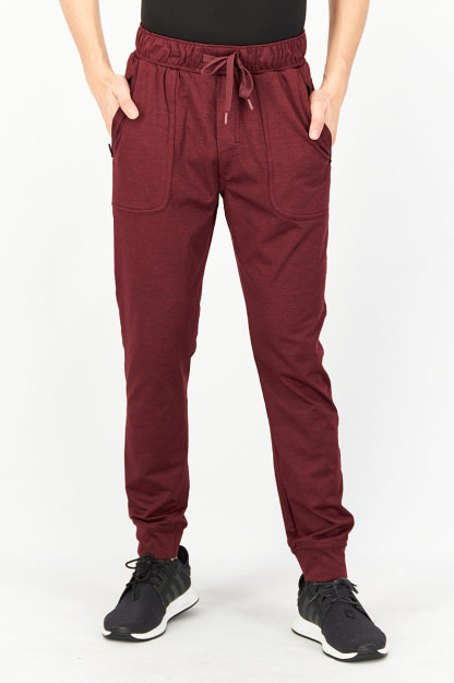 Oddiy Maroon kesilgan erkaklar uchun tekis rangli Heather shimlari
