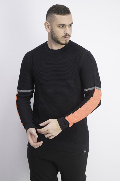 Мужской топ Intelliknit Run с длинным рукавом, черный