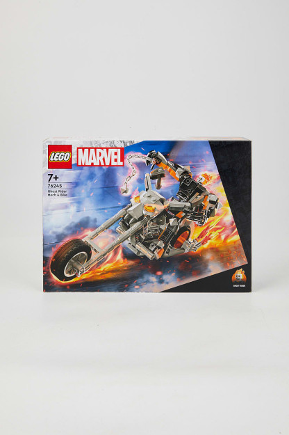 Marvel Ghost Rider Mech and Bike 76245 o'yinchoq mototsikli, qora