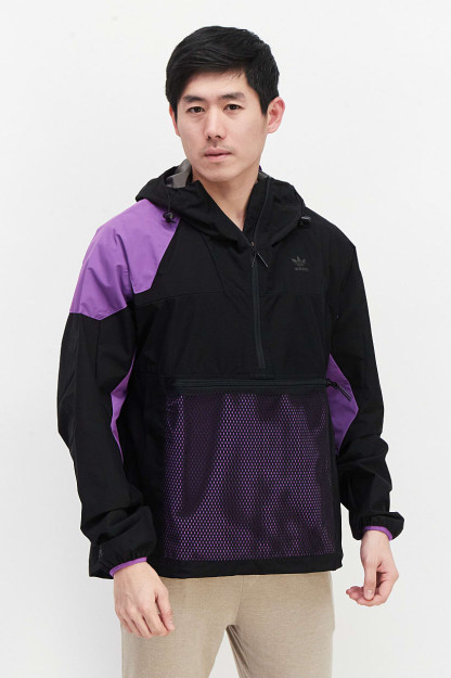 Мужская спортивная ветровка Fit Outdoor, черный/фиолетовый