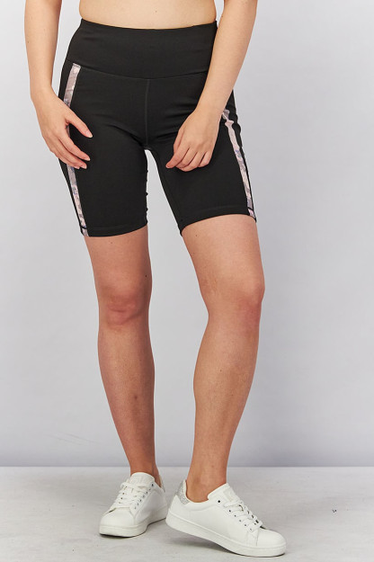 Ayollar uchun sport kesimi, qisqa bosma Insert, po'stloq chayqalishi