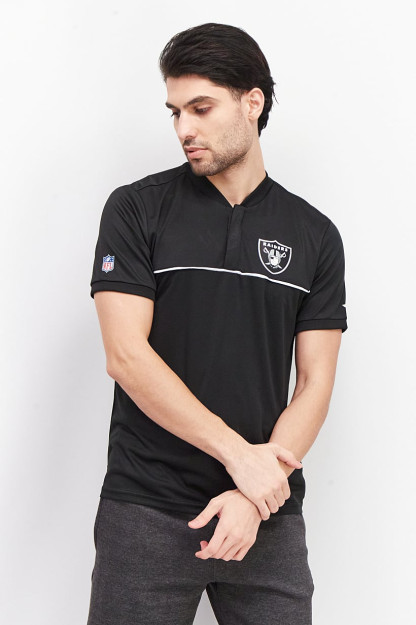 Erkaklar uchun sport kiyimlari, Team Raiders qisqa yengli futbolka, qora