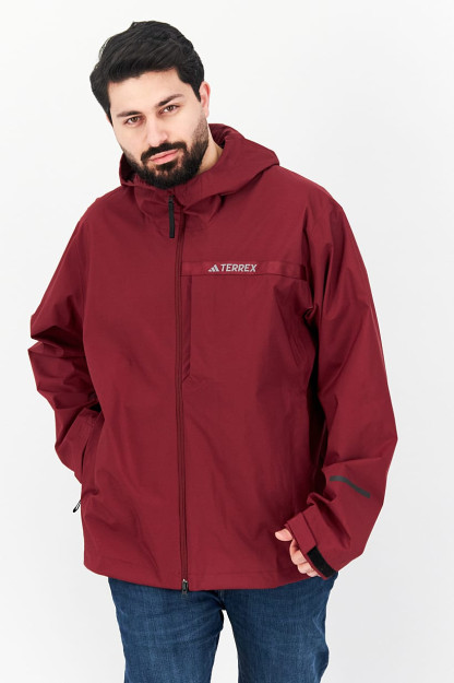 Erkaklar uchun uzun yengli sport ko'ylagi, Maroon