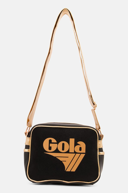 Brend logotipi tushirilgan ayollar uchun elkama-sumka, 17v X 24l x 9w sm, qora / pushti oltin