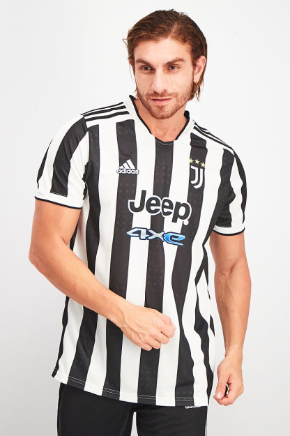 Erkaklar sport kiyimlari Fit Juventus 21/22 uy formasi qora / oq