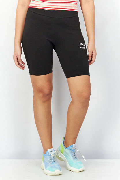 Klassik leggings shortilar bilan ayollar sport kiyimlari, qora