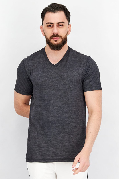 Мужская тренировочная футболка Slim Fit, темно-серая
