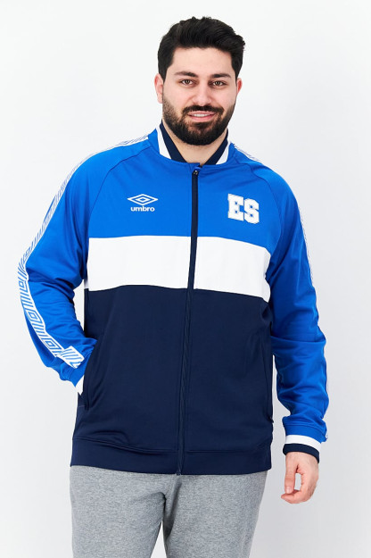 Icon erkaklar uchun uzun yengli sport ko'ylagi, ko'k kombinatsiyalangan