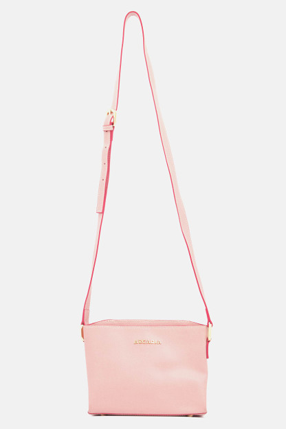 Brend logotipi tushirilgan ayollar uchun elkama-sumka, 24l x 16V X 9w sm, pushti