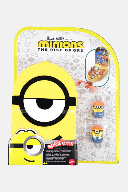 Игровой набор Minions Construction с 2 фигурками мини-миньонов, желтый/синий