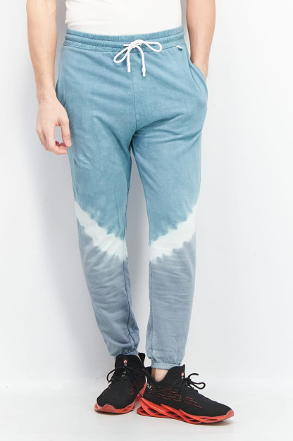 Tie Dye erkaklar shimlari oddiy kesilgan, ov yashil