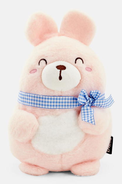 Peluş lenta quyon o'yinchoq, pushti