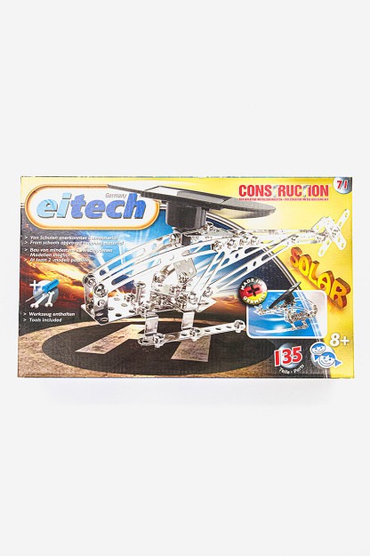 Quyosh energiyasi bilan ishlaydigan C 71 kit Construction vertolyoti, kumush