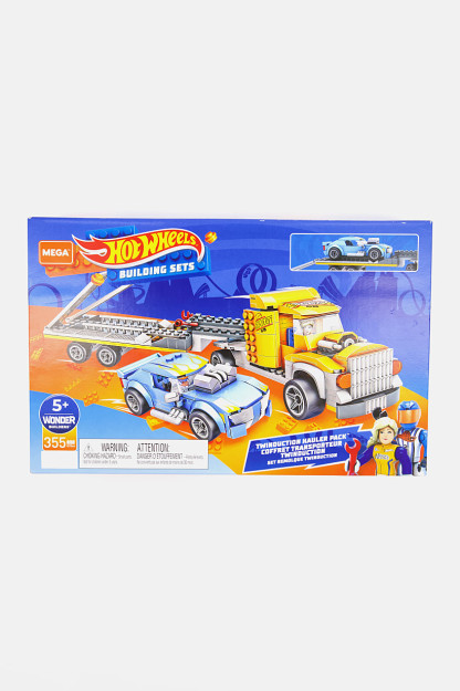 Гоночный автомобиль Twinduction Hauler Pack Construction Строительный набор, Синий Комбинированный