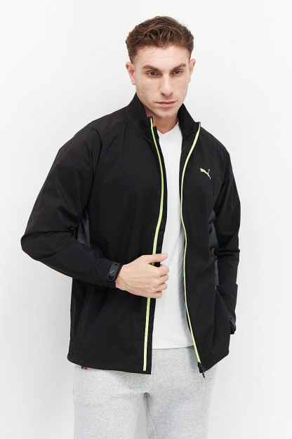 Fit Training Track Jacket erkaklar sport ko'ylagi, qora / kulrang / ohak