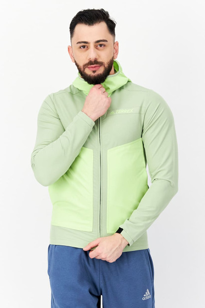 Мужская спортивная куртка Fit Training Softshell, Лаймово-зеленая