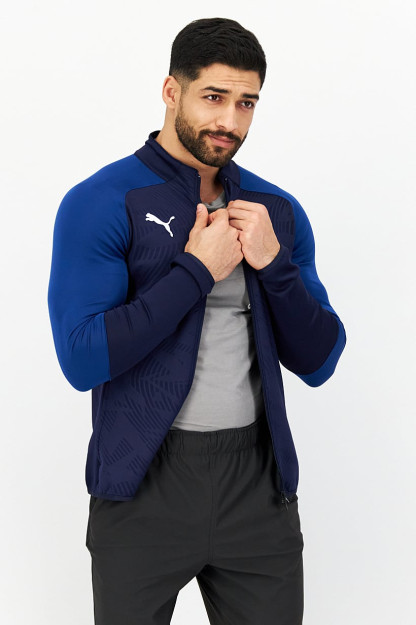 Mashq qilish uchun erkaklar sport ko'ylagi, to'q ko'k