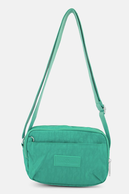 Brend logotipi tushirilgan ayollar uchun elkama-sumka, 15v x 22l x 11W sm, yashil