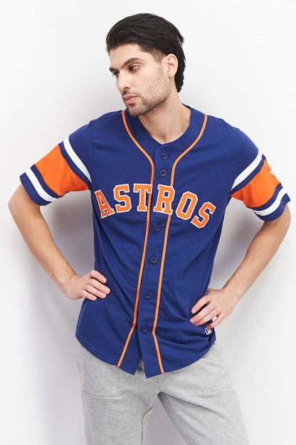 Мужская спортивная одежда, бейсбольная майка Fit Houston Astros, темно-синий