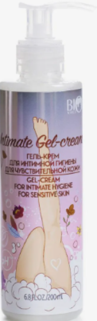 Nozik teri uchun samimiy gigiena jeli kremi, 200 ml
