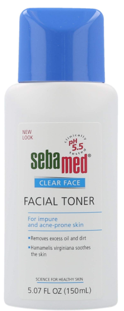 Sebamed CLEAR FACE facial toner 150 ml (Успокаивающий тоник для кожи с высыпаниями)
