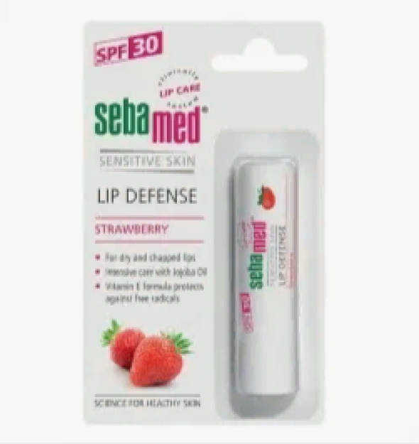 SEBAMED SENSITIVE SKIN LIP DEFENSE SPF 30 4.8 G (QURUQLIK VA YORIQLAR UCHUN NAMLOVCHI LAB BO'YOG'I)