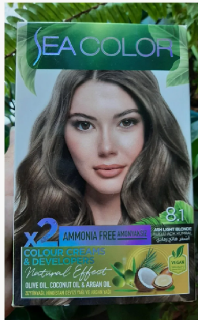 LILA COSMETICS Sea color 8.1 ash light blonde soch bo'yog'i-kul och sariq