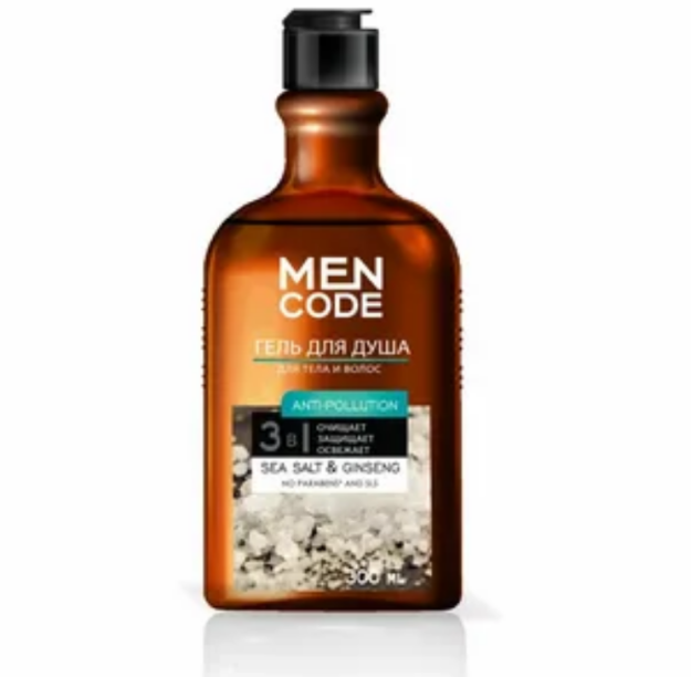 "MEN CODE" gel D.dush kuchli energiya qo'shimcha bilan.tsitrus daraxti 300 ml.