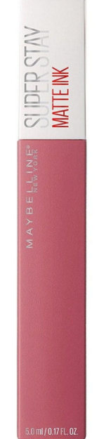 Super chidamli suyuq mat lab bo'yog'i "super Stay MATTE Ink" soya 170 tashkilotchi, pushti
