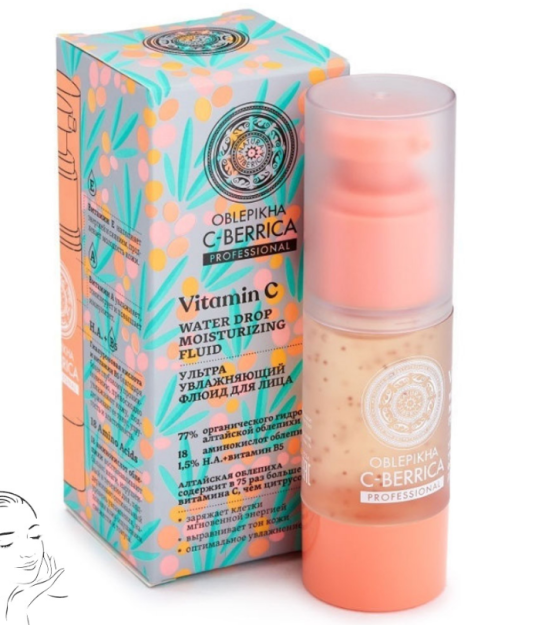 Natura Siberica / Oblepikha C-BERRICA / yuz suyuqligi Ultra namlovchi, 30 ml