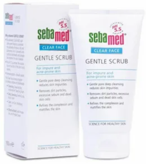 Sebamed CLEAR FACE gentle scrub, 150 ml (terini tozalash uchun skrab)
