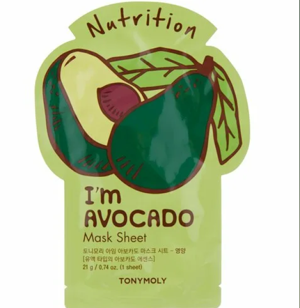 Avakado ekstrakti bilan yuz niqobi./I AM AVOCADO MASK SHEET - NUTRITION 21ml