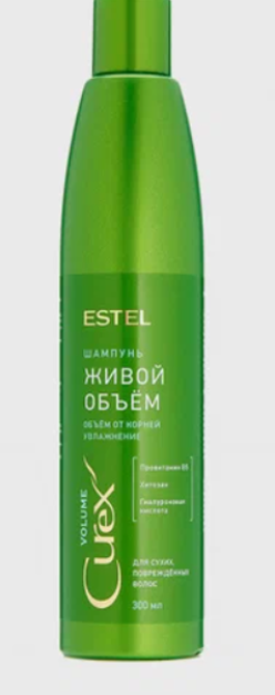 CUREX Volume Lively Volume Shampoo for Dry & Damaged Hair (300 ml) / Curex VOLUME quruq, shikastlangan sochlar uchun jonli hajmli shampun (300 ml)