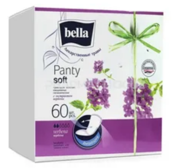 Ежедневные прокладки Bella PANTY SOFT Verbena по 60 шт в карт.уп.