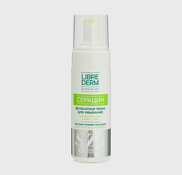 LIBREDERM Seracin 160 ml yuvish uchun nozik ko'pik
