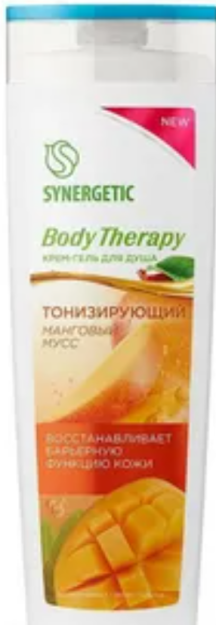 SYNERGETIC body Therapy Mango mousse kremli dush jeli, 380ml