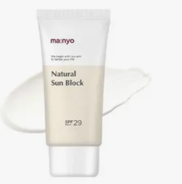 Manyo treatment esssence natural sun block spf 29 50gr