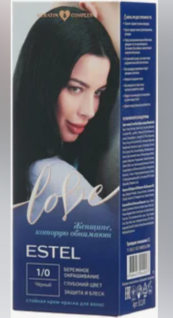 ESTEL love краска для волос тон 1/0