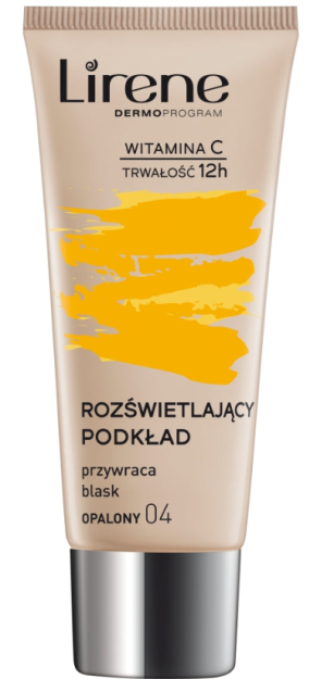 YUZ UCHUN KREM \ U200B \ U200BLIRENE VITAMIN C 12H YORITUVCHI SUYUQLIK № 04 QUYOSH YONISHI 30ML