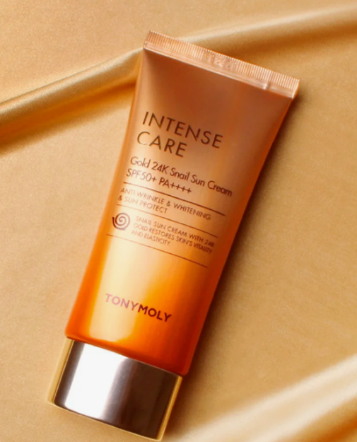 Salyangoz shilimshiq quyosh kremi 24k Oltin ./INTENSE CARE GOLD 24K SNAIL SUN CREAM 50ml
