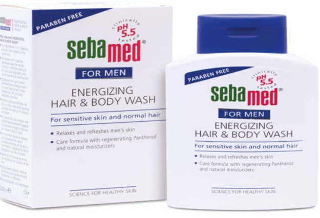 Sebamed for men energizing hair & body wash 200 ml (erkaklar uchun soch va tanani yuvish uchun energiya Jeli)