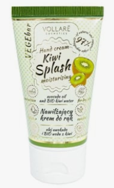 V KREM DO RĄK NAWILŻAJĄCY VEGEBAR KIWI SPLASH 30 ML