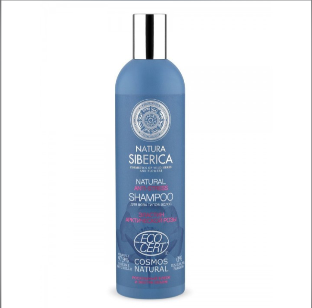 Natura Siberica / stressga qarshi / barcha turdagi sochlar uchun shampun, 400 ml