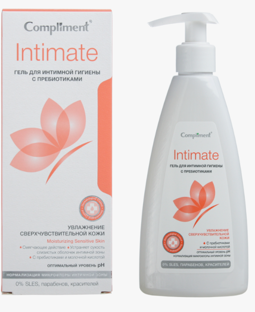 Compliment INTIMATE prebiyotik intim gigiena Jeli 250 ml