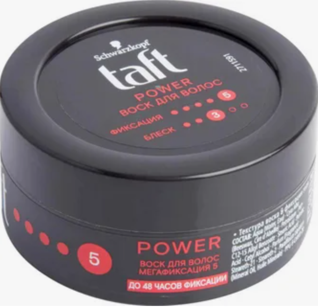Taft Power soch turmaklash mumi, megafiksatsiya qizil 75ml