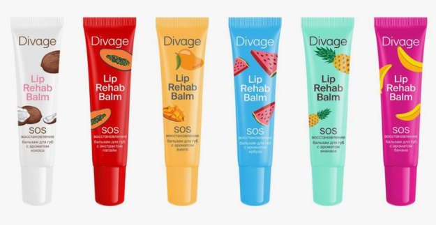 DIVAGE lip Rehab balzam papayya ekstrakti bilan