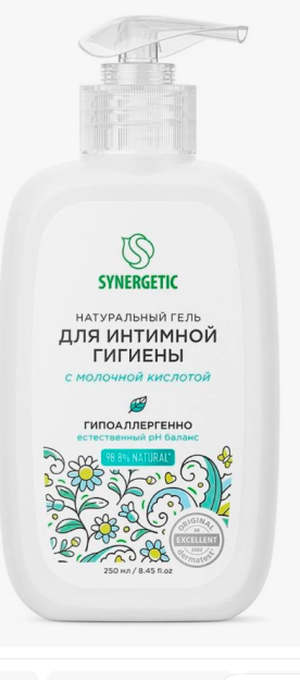 Intim gigiena uchun tabiiy SYNERGETIC gel 250ml