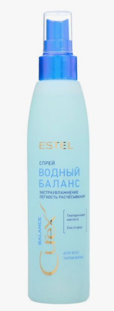 Спрей "Водный баланс" для всех типов волос CUREX AQUA BALANCE (200 мл) CR200/KS